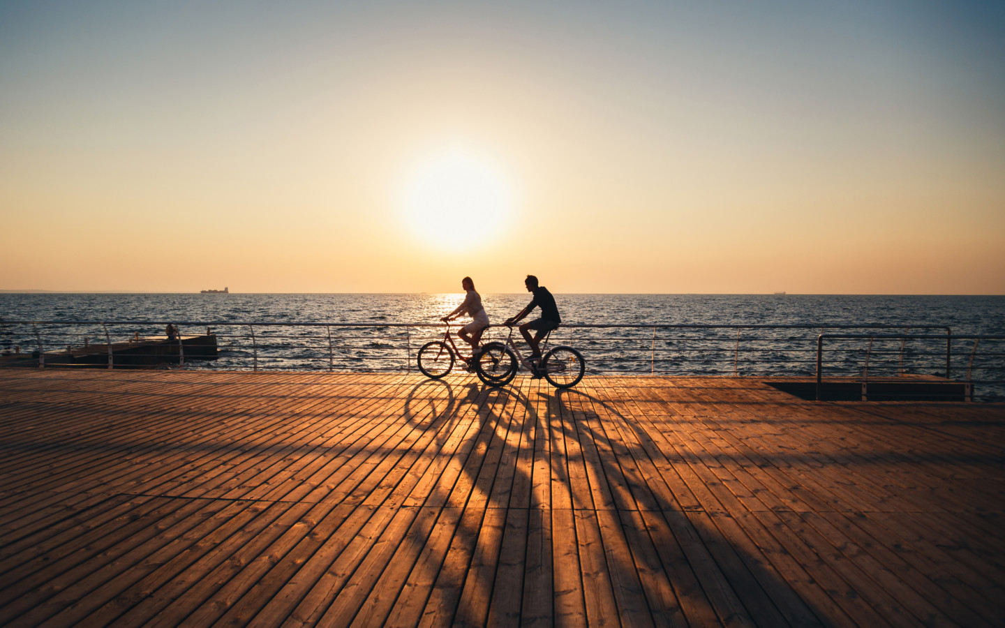 Taking a sunset bikeride